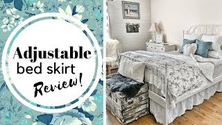 Adjustable Bed Skirt Review  Easy and Pretty [upl. by Riki]