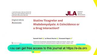 Statins Ticagrelor and Rhabdomyolysis A Coincidence or a Drug Interaction [upl. by Odrick]