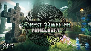 Painting Decorating Ancient Artifacts ☘️ Minecraft Forest Dweller [upl. by Winfield]