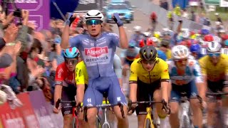 Jasper Philipsen wins bunch sprint  Race highlights of third stage in Baloise Belgium Tour [upl. by Yur166]