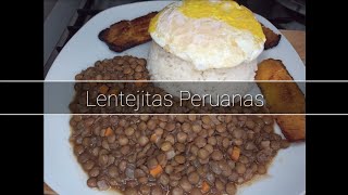 Lentejas Peruanas receta buenisima y super sencilla [upl. by Christiano49]