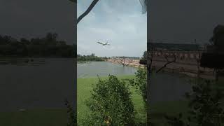 Amausi airport plane landing [upl. by Siuqcram895]