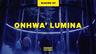 Onhwa Lumina  Un parcours nocturne enchanté à Wendake au Québec [upl. by Karub]