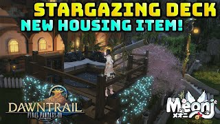 FFXIV Stargazing Deck  Incredible New Housing Item [upl. by Haiasi]