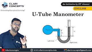 Easiest way to understand Pressure Measurement using U Tube Manometer with animations English [upl. by Odnaloy134]