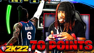 GOING FOR A 70 POINT REVENGE GAME IN THE PLAYOFFS NBA 2K22 MyCAREER 80  StaxMontana [upl. by Alysa]