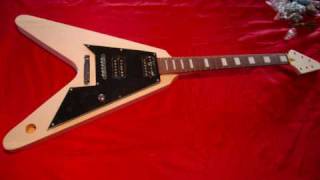 Gibson Flying V electric Guitar Kit DIY Guitar Kits [upl. by Ynhoj]