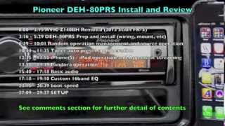 Pioneer DEH80PRS Installation and Review [upl. by Joline]