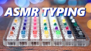 ASMR Keyboard Typing  Clicky Tactile amp Linear no talking [upl. by Xuerd]