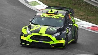 VR46 2015 Ford Fiesta RS WRC The Loudest Fiesta WRC Ever  Monza Rally Show 2014 [upl. by Ataga373]