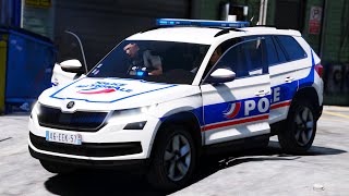 GTA 5 GROSSE PATROUILLE AVEC LA POLICE NATIONALE  LSPDFR 1084 [upl. by Dobson]