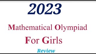 2023 UKMT Mathematical Olympiad For Girls Solutions Problems 2022 2021 date archive past papers MOG [upl. by Niak1]