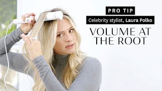 Quick Tip How to Add Volume at The Root with a Curling Iron  T3 [upl. by Akcir915]