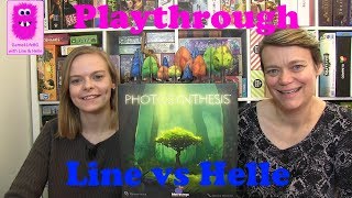 Photosynthesis Playthrough Line vs Helle In English board game [upl. by Bil]