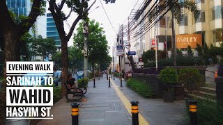 4K Evening Walk Part 1 Sarinah to Wahid Hasyim Street Menteng Jakarta [upl. by Batish768]