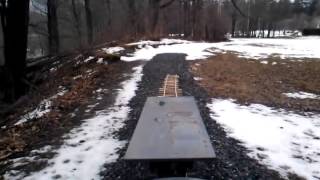 Track panel placement Mill Brook Railroad millbrookrailroad [upl. by Ahsiekyt337]