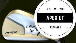 Golf Club Repair Callaway APEX UT Reshaft [upl. by Goulet463]