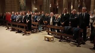 Himno de la Comunidad Valenciana en la Misa por las víctimas de la DANA en la Catedral de Pamplona [upl. by Raffarty]