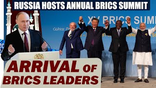 Live Arrival of BRICS Leaders  Russia hosts annual BRICS summit in Kazan  BRICS Summit 2024 [upl. by Phelips]