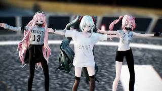 MMD Not Today Miku Luka and Teto [upl. by Omocaig]