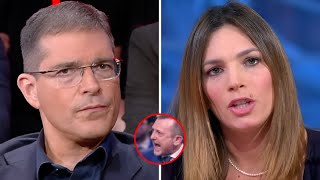 VITTORIA BALDINO ESAGERA CON CAPEZZONE E DEL MASTRO E FA UNA FIGURACCIA IN DIRETTA TV [upl. by Sisile]