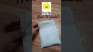 How to pack freeup parcel for beginners🤩 freeup packing pack colorbar lootoffer trending [upl. by Nner]