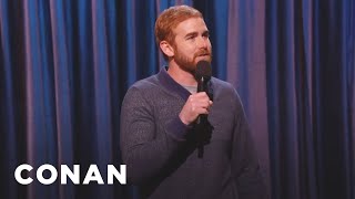 Andrew Santino Is AntiPajamas  CONAN on TBS [upl. by Annaik]