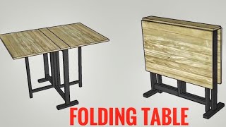 I Made the Folding Table Very Easily  How to Make a Folding Table [upl. by Eikcuhc243]