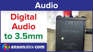 Optical to Aux How to Connect Speakers to Tv [upl. by Grobe704]