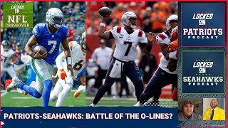 New England Patriots vs Seattle Seahawks Battle of the OLines Jacoby Brissett Geno Smith [upl. by Inessa]