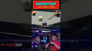 Nonstop 9 Ball Break amp Run 🤫🧏🏽‍♂️🗿 [upl. by Eadas]