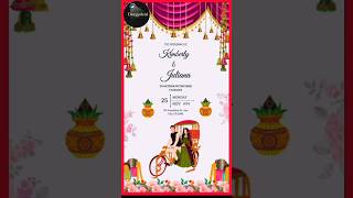 Create Wedding Invitation Card Online Free  Customize Digital Card Invitations in Canva canva [upl. by Dore]