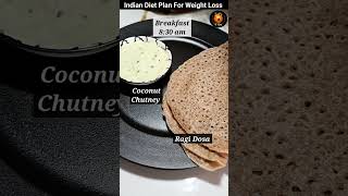 Indian Diet Plan For Weight Loss  weightlossdietplan dietplan shorts [upl. by Gorton101]