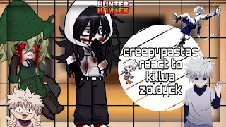 •creepypastas react to killua zoldyck• HXH [upl. by Siradal]