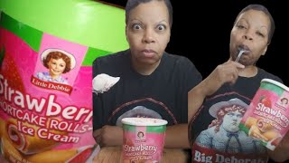 How does Little Debbies STRAWBERRY SHORTCAKE ROLLS ice cream COMPARE TO the SNACK CAKE [upl. by Tonnie]