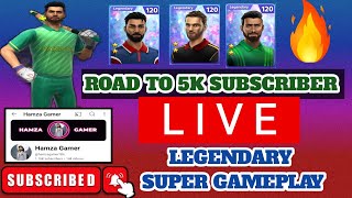 CRICKET LEAGUE LIVE GAMEPLAYROAD TO 5K SUBSCRIBER LEGENDARY GAMEPLAY [upl. by Heimer]