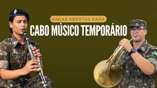 VAGAS ABERTAS PARA CABO MÃšSICO TEMPORÃRIO EM TRÃŠS CORAÃ‡Ã•ES MG  BANDA DE MÃšSICA DA ESA [upl. by Newcomb]