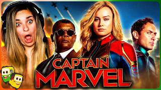 CAPTAIN MARVEL Movie Reaction  First Time Watch  Marvel [upl. by Gnat338]