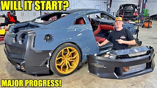 Rebuilding A Wrecked 2024 Nissan GTR Part 6 [upl. by Pan]