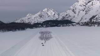 49 Engadin Skimarathon 2017 aus der Vogelperspektive [upl. by Amaty366]