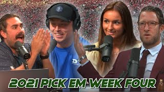 Someone New Debuts in the Host Chair  2021 Barstool Pick Em Week 4 [upl. by Accem]