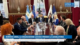 BUENOS AIRES LA DELEGAZIONE LUCANA PRESSO LA LEGISLATURA [upl. by Oniger96]