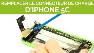 Réparer le connecteur de charge de son iphone 5C By SOSav [upl. by Eniruam]