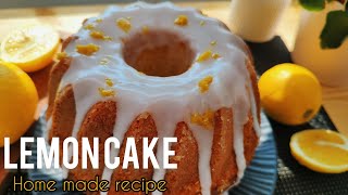 The Easiest Lemon Cake Recipe  Organic Lemon Cake recipe [upl. by Hogle]