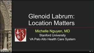 Stanford Radiology quotGlenoid Labrum Location mattersquot by Michelle Nguyen MD [upl. by Stralka]