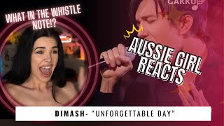 DIMASH  quot Unforgettable Day quot  REACTION  can we talk about that HIGH NOTE D8 [upl. by Neddie]