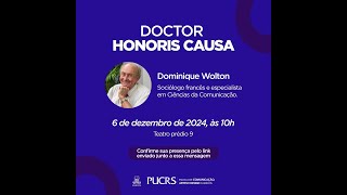 Doctor Honoris Causa  Dominique Wolton [upl. by Assylem898]