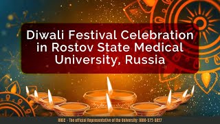 Diwali Festival Celebration in Rostov State Medical University Russia [upl. by Hadria]