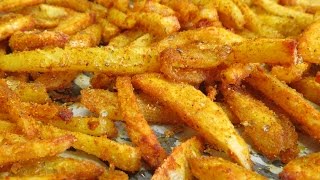 Batatas fritas sem óleo com ervas aromáticas e especiarias [upl. by Pascoe]