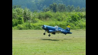 TopFlite Giant Scale F4U Corsair ARFã€€Saito Radial [upl. by Ricca707]